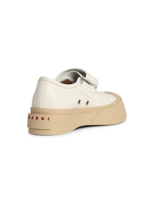 Marni 'Mary Jane' White Leather Sneakers - MARNI - BALAAN 3