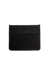 Triangle Logo Saffiano Leather Card Wallet Black - PRADA - BALAAN 3