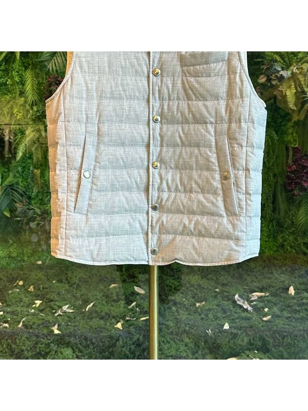 Padded Vest Light Grey - BRUNELLO CUCINELLI - BALAAN 4