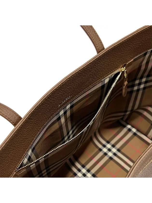 London Shopper Tote Bag Brown - BURBERRY - BALAAN 8