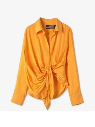 Le Chemise Bahia Twist Shirt Orange - JACQUEMUS - BALAAN 2