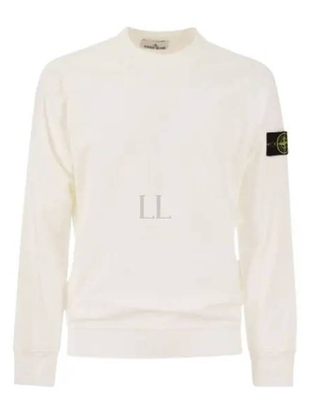 Cotton Crew Neck Sweatshirt White - STONE ISLAND - BALAAN 2