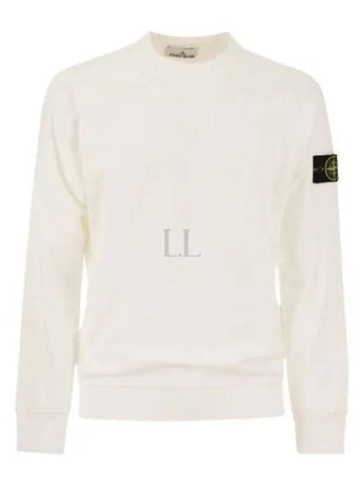 Cotton Crew Neck Sweatshirt White - STONE ISLAND - BALAAN 2