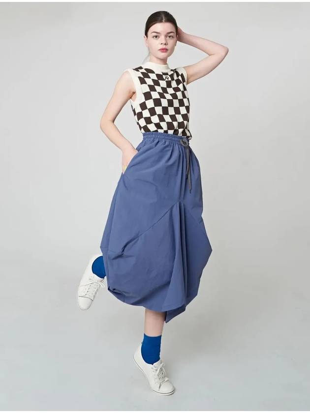 Panel Flare A-Line Skirt Violet - ATHPLATFORM - BALAAN 2