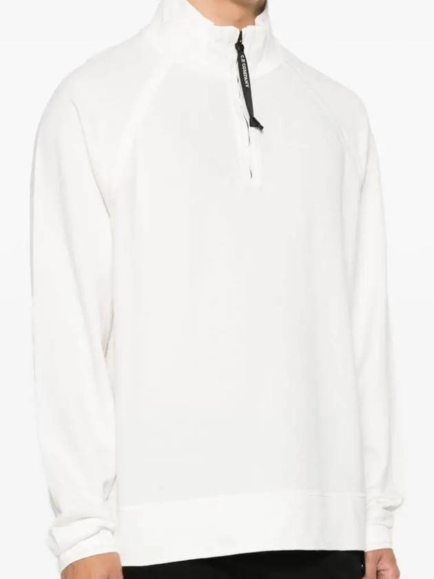 Light Fleece Sweatshirt White - CP COMPANY - BALAAN 4