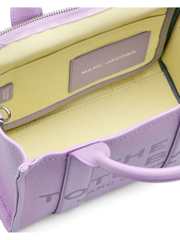 Small Leather Tote Bag Purple - MARC JACOBS - BALAAN 4