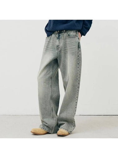 Classic Wide Denim Pants Light Blue - NOIRER - BALAAN 1