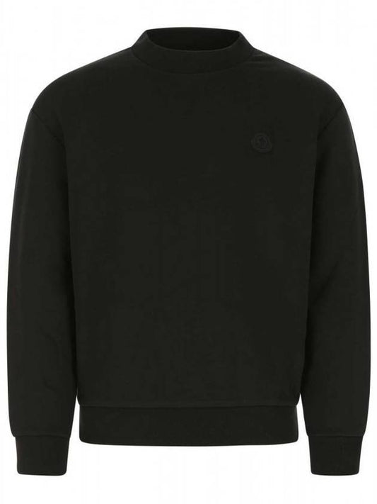 back logo printing sweatshirt black - MONCLER - BALAAN.