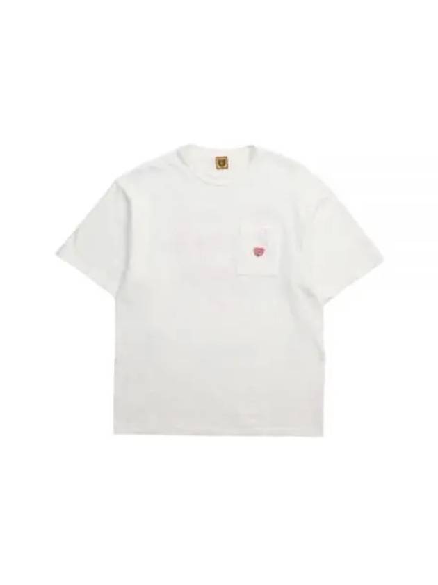 Chest Pocket Short Sleeve T-Shirt White - HUMAN MADE - BALAAN 2