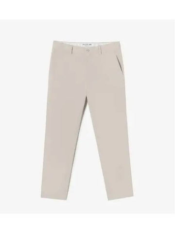 Men s High Density Cotton Chino Beige - LACOSTE - BALAAN 1