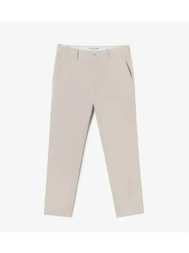 Men s High Density Cotton Chino Beige - LACOSTE - BALAAN 1