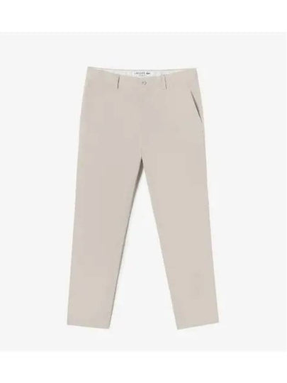 Men s High Density Cotton Chino Beige - LACOSTE - BALAAN 1