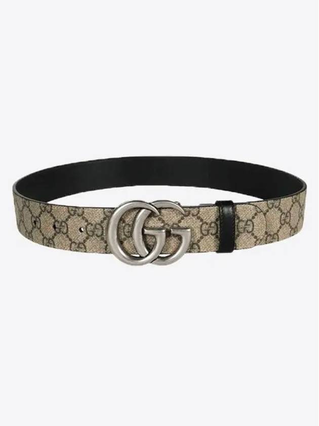 GG Marmont Reversible Leather Belt Beige - GUCCI - BALAAN 4