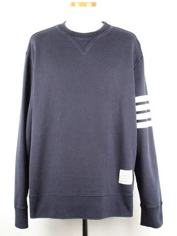 Diagonal armband sweatshirt navy 7 115 - THOM BROWNE - BALAAN 1