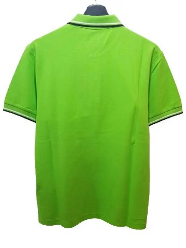 Logo Patch Polo Shirt Green - PRADA - BALAAN 5