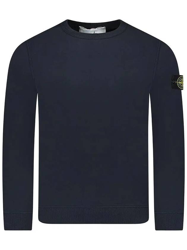 Wappen Patch Crew Neck Cotton Sweatshirt Navy - STONE ISLAND - BALAAN 2