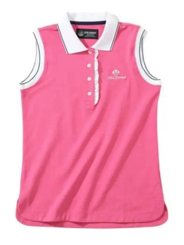 Golf Wear Women s Sleeveless T Shirt HHW 2A AP53 PINK - HORN GARMENT - BALAAN 1