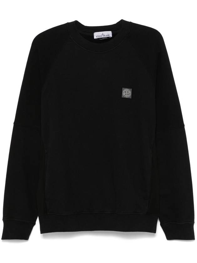 Compass Patch Knit Top Black - STONE ISLAND - BALAAN 2