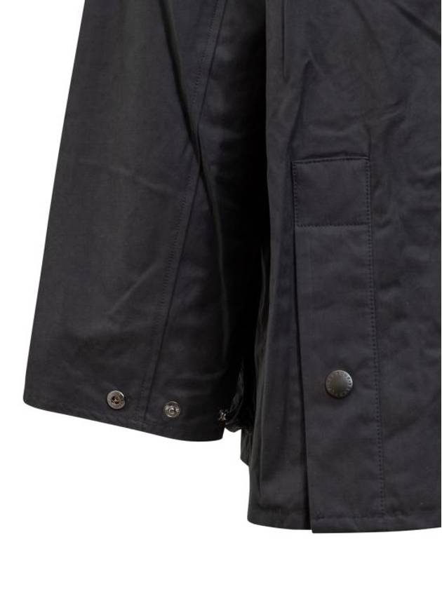 OS Pitched Bedale Casual Non-Wax Jacket Black - BARBOUR - BALAAN 4