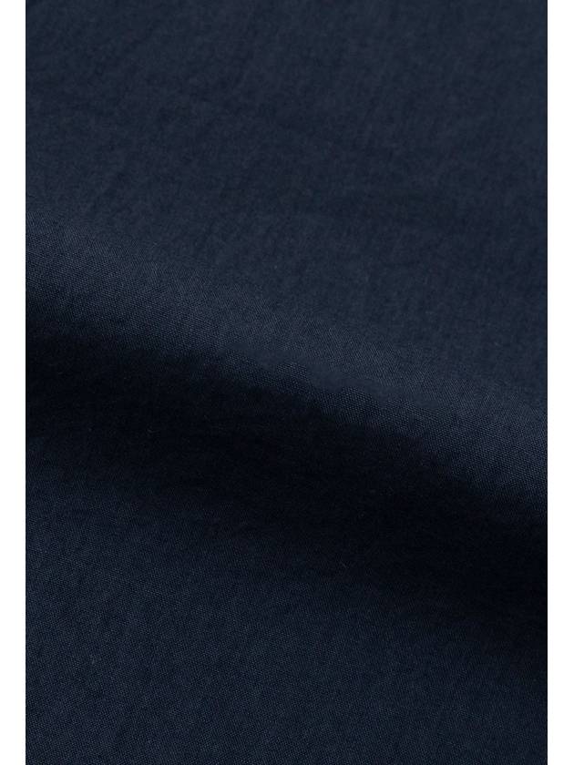 100 cotton roll up half sleeve shirt navy - CALLAITE - BALAAN 7