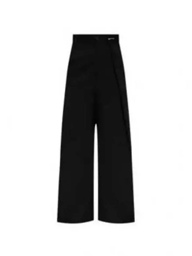 Pleated Wool Wide Pants Black - MAISON MARGIELA - BALAAN 2