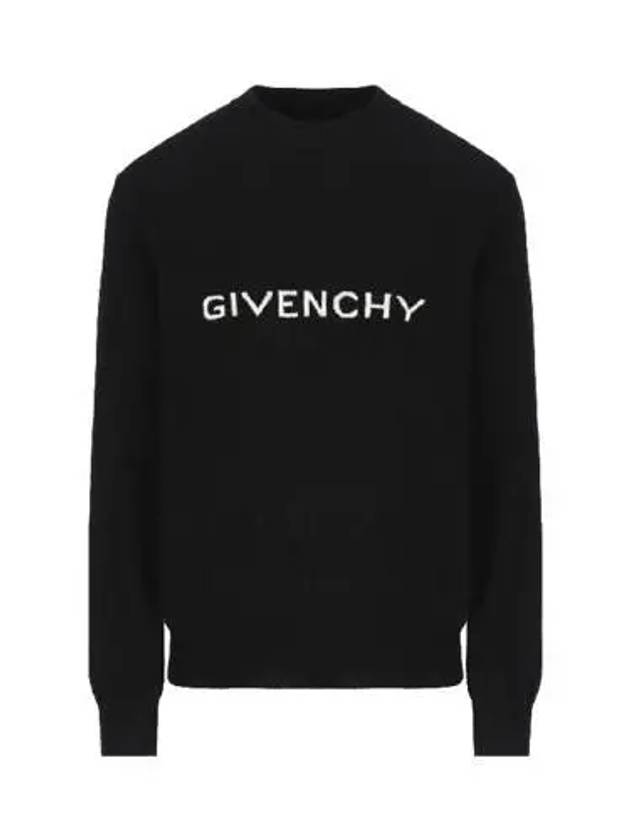 Logo Wool Knit Top Black - GIVENCHY - BALAAN 2