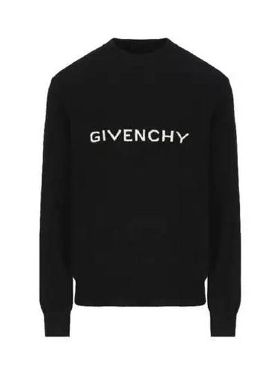 Logo Wool Knit Top Black - GIVENCHY - BALAAN 2