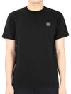 Organic Cotton Short Sleeve T-Shirt Black - STONE ISLAND - BALAAN 3