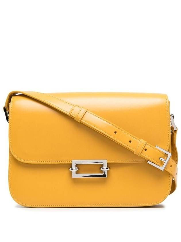 Women's Le Pave Calfskin Shoulder Bag Yellow - SAINT LAURENT - BALAAN 2