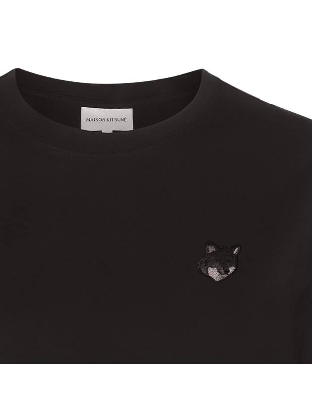 Bold Fox Head Patch Comfort Short Sleeve T-Shirt Black - MAISON KITSUNE - BALAAN 5