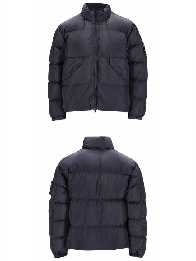 Crinkle Reps Compass Badge Down Padding Navy - STONE ISLAND - BALAAN 5