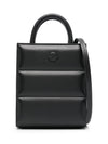 Doudoune Leather Mini Tote Bag Black - MONCLER - BALAAN 3