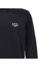 Rider Chest Small Logo Sweatshirt Black - A.P.C. - BALAAN 5