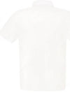 Men's Logo Patch Polo Shirt White - STONE ISLAND - BALAAN 4