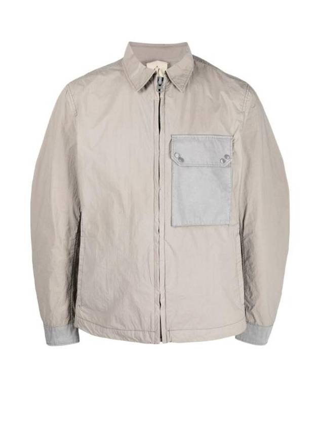 Pocket Mid Layer Zip-Up Jacket Light Grey - TEN C - BALAAN 1