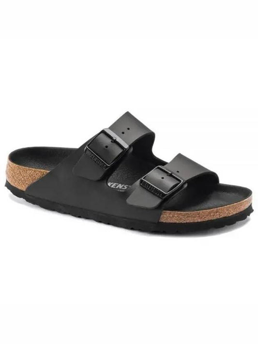 Arizona Double Buckle Slippers Black - BIRKENSTOCK - BALAAN 2