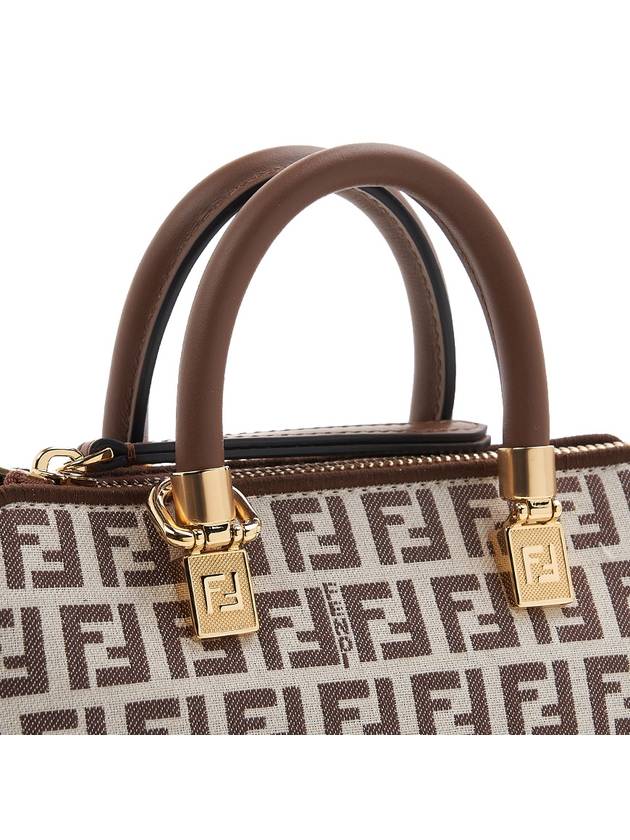 FF Small Fabric Tote Bag Brown - FENDI - BALAAN 8