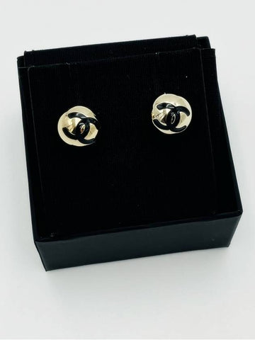 Earrings round ball CC logo gold - CHANEL - BALAAN 1