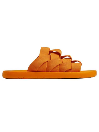 Intrecciato Flat Slippers Tangerine - BOTTEGA VENETA - BALAAN 1