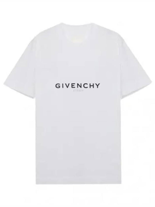 Reverse Logo Slim Fit Short Sleeve T Shirt Men s Tee - GIVENCHY - BALAAN 1