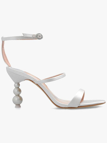 Sophia Webster ‘Rosalind’ Heeled Sandals In Satin, Women's, Cream - SOPHIA WEBSTER - BALAAN 1