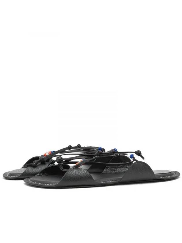 No Vacancy Inn Bead Sandals Black SAMR004200 P5746 00N99 - MARNI - BALAAN 1