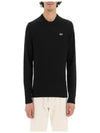 Regular Fit Wool Knit Top Black - LACOSTE - BALAAN 4