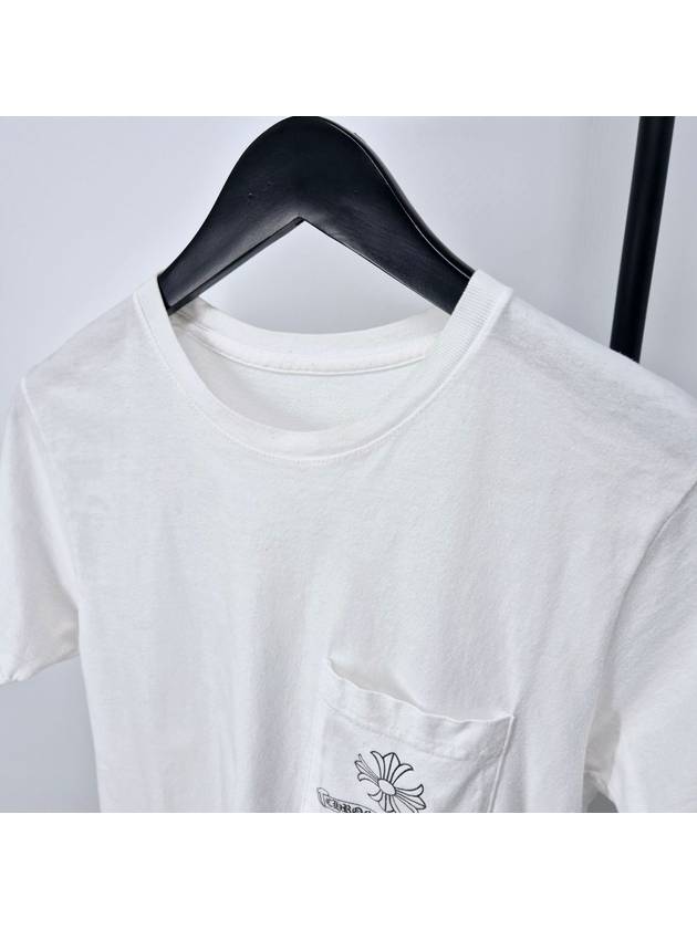 Pocket short sleeve t shirt white S size - CHROME HEARTS - BALAAN 4