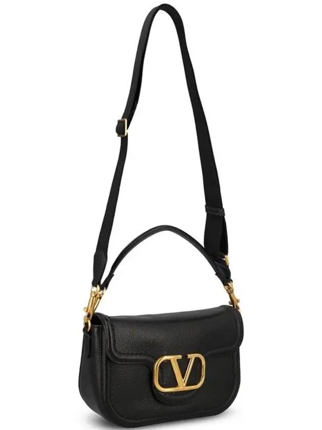 V Logo Shoulder Bag Black - VALENTINO - BALAAN 4