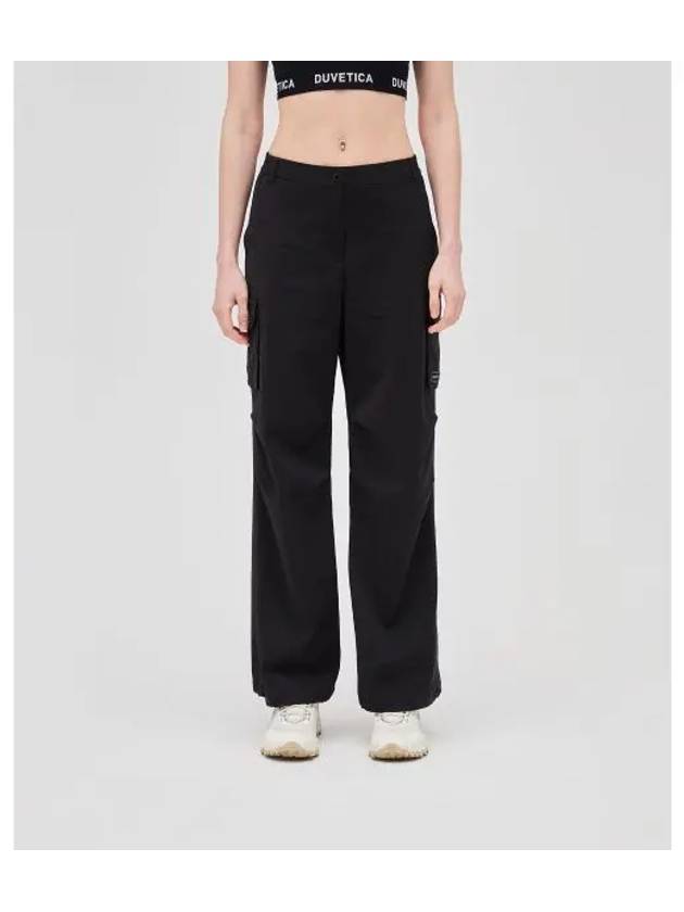 Dickas W Black Women s Cargo Pants - DUVETICA - BALAAN 1