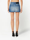 Mini Denim H-Line Skirt Blue - AMI - BALAAN 4