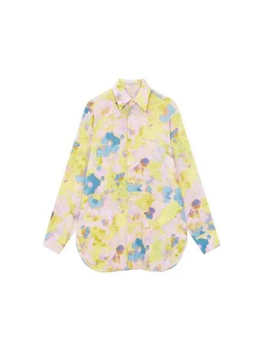 STELLA McCARTNEY Floral Silk Oversized Shirt Multi - STELLA MCCARTNEY - BALAAN 1