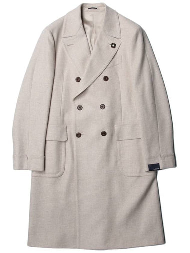 Wool double coat beige CD23191 - RVR LARDINI - BALAAN 1