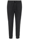 Drawstring Cotton Track Pants Black - POLO RALPH LAUREN - BALAAN 1